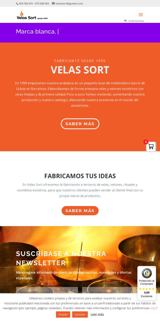 Captura de la portada de sortfabricantes.es