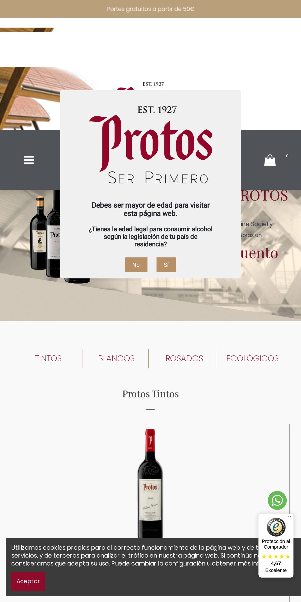 tienda.bodegasprotos.com