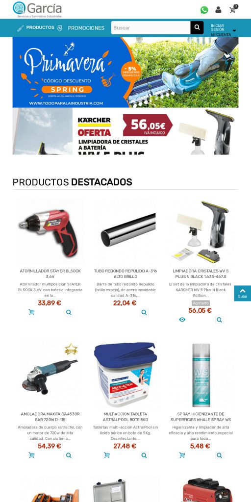 Captura de la portada de todoparalaindustria.com