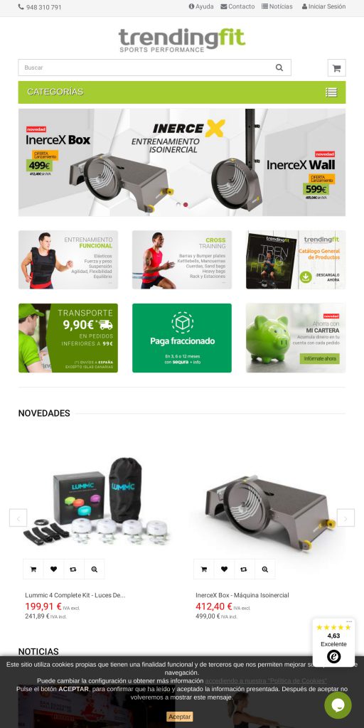 Captura de la portada de trendingfit.com
