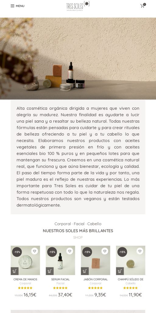 Captura de la portada de tressoles.es