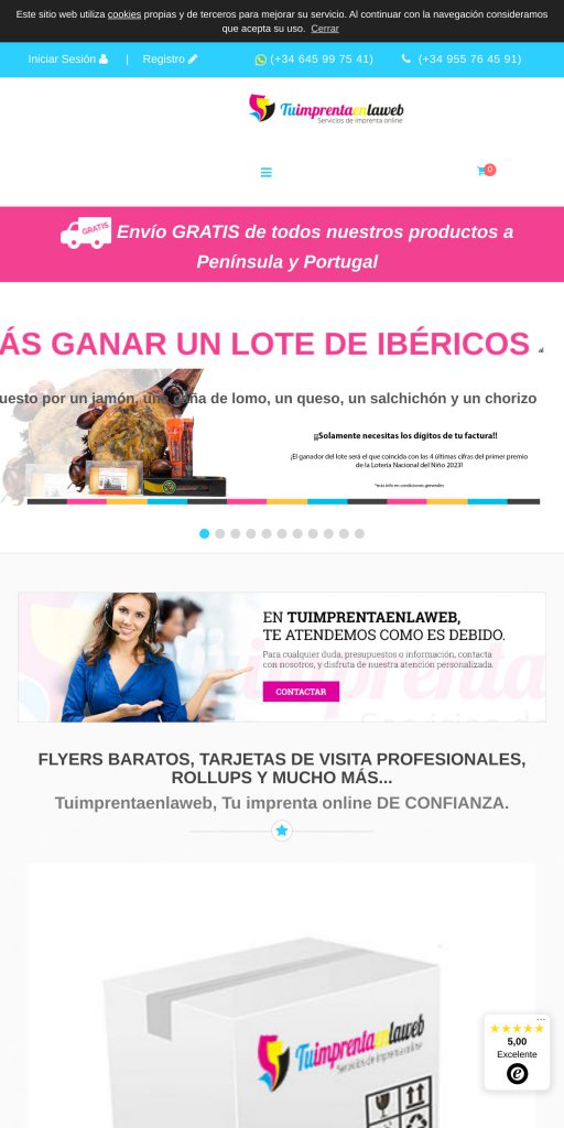 Captura de la portada de tuimprentaenlaweb.com