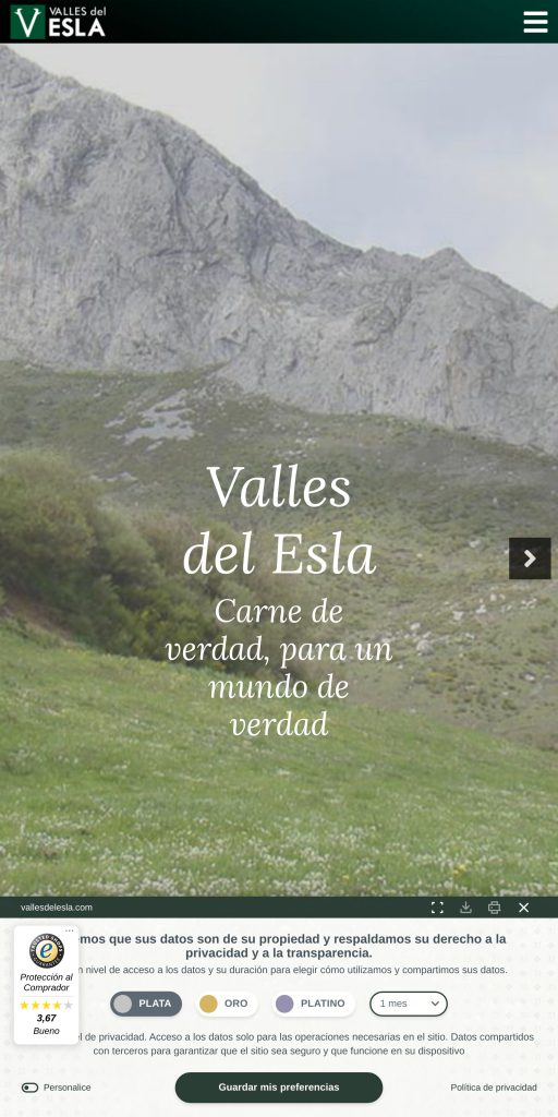 Captura de la portada de vallesdelesla.com