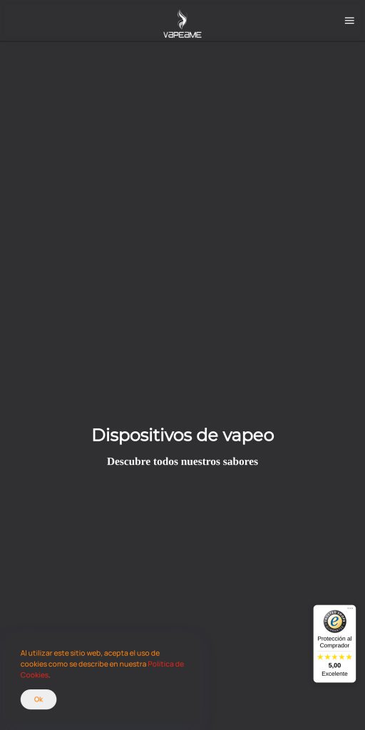Captura de la portada de vapeame.es