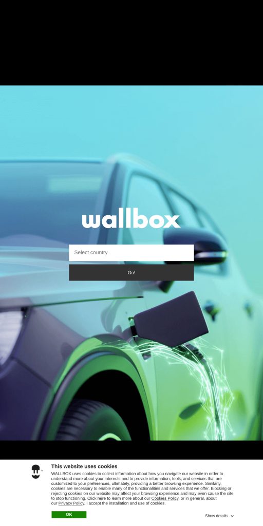 Captura de la portada de wallbox.com