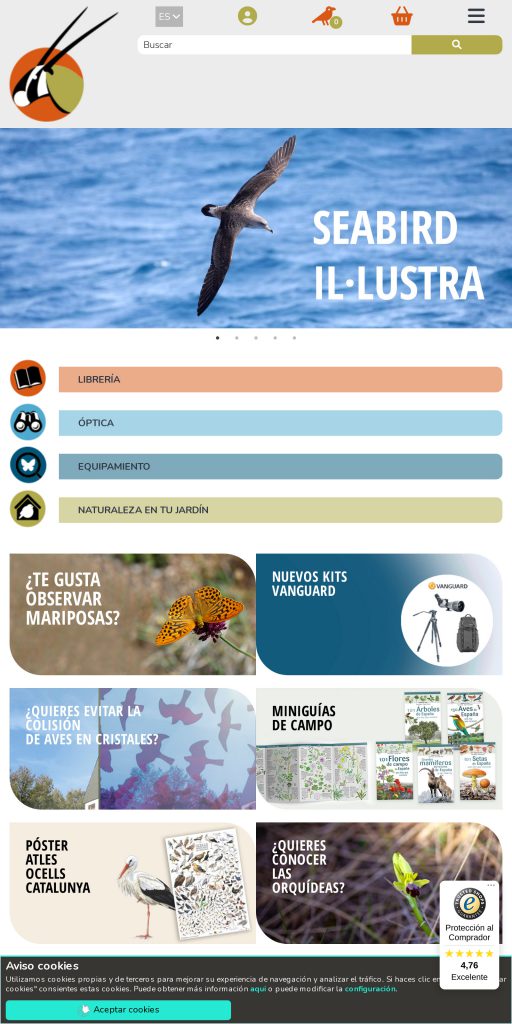 Captura de la portada de weboryx.com