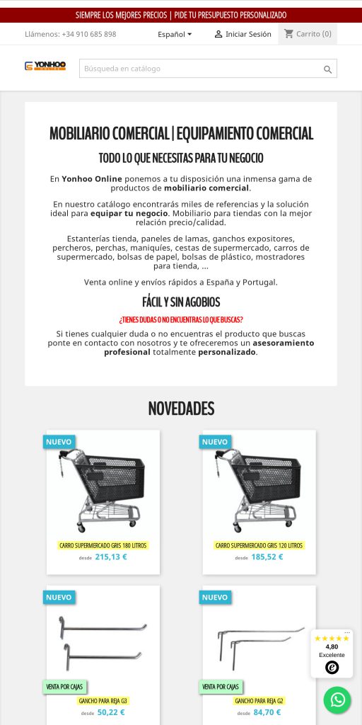 Captura de la portada de yonhoo.es