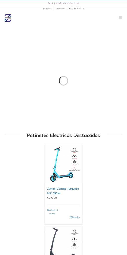 Captura de la portada de zwheel-shop.com