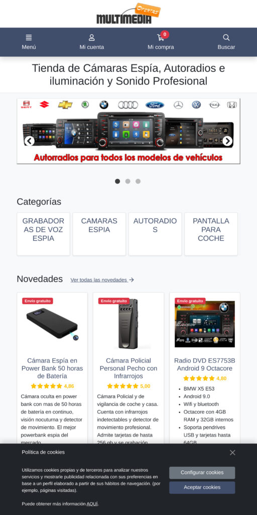 Captura de la portada de ofertasmultimedia.es