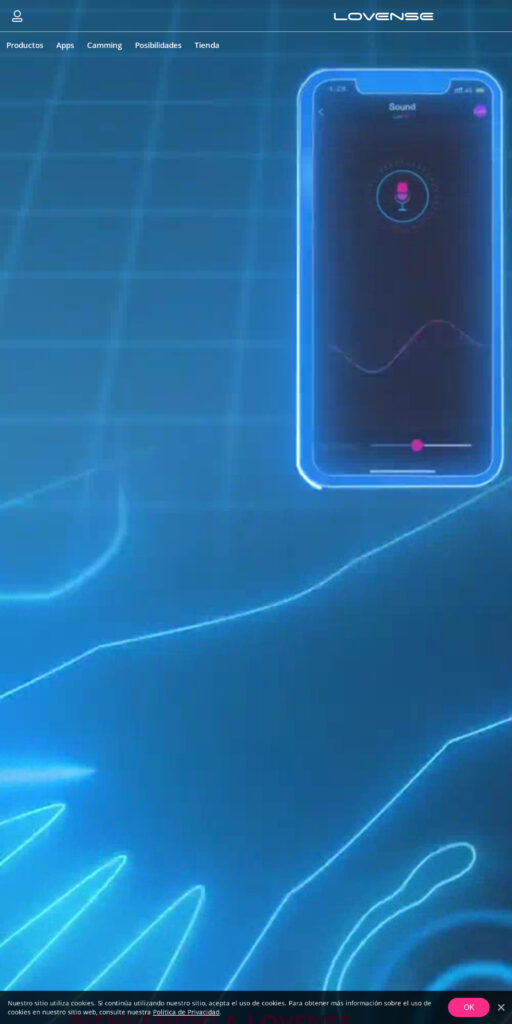 Captura de la portada de es.lovense.com