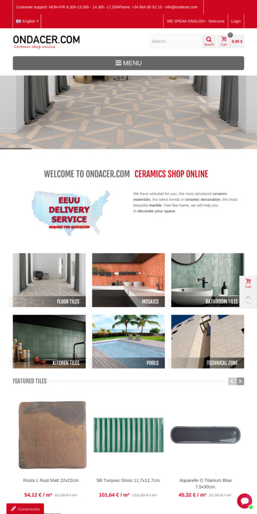 Captura de la portada de ondacer.com