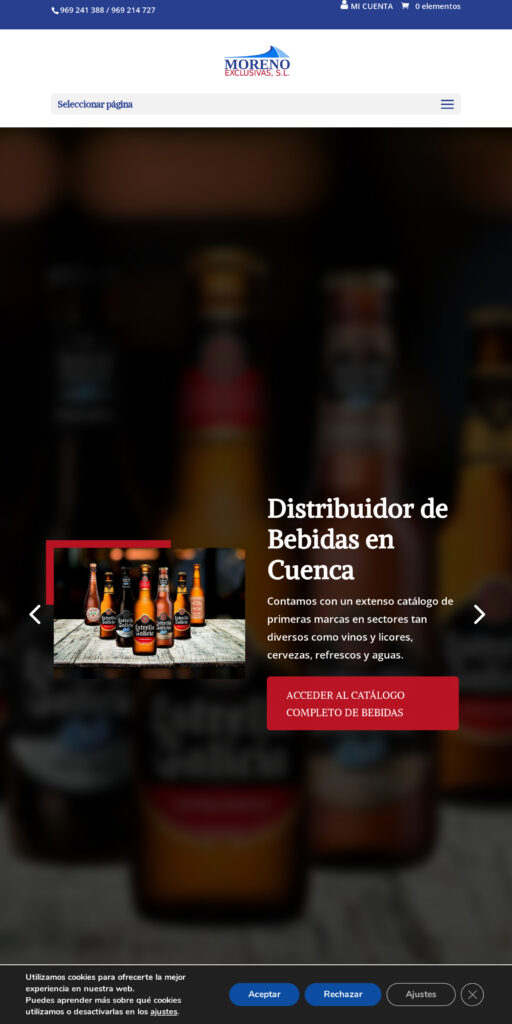 Captura de la portada de morenoexclusivas.es
