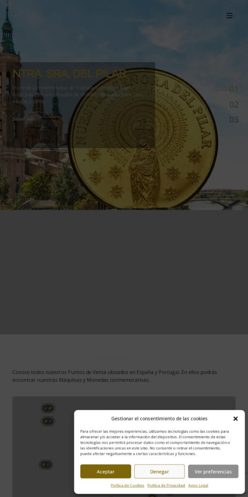 Captura de la portada de mimoneda.es