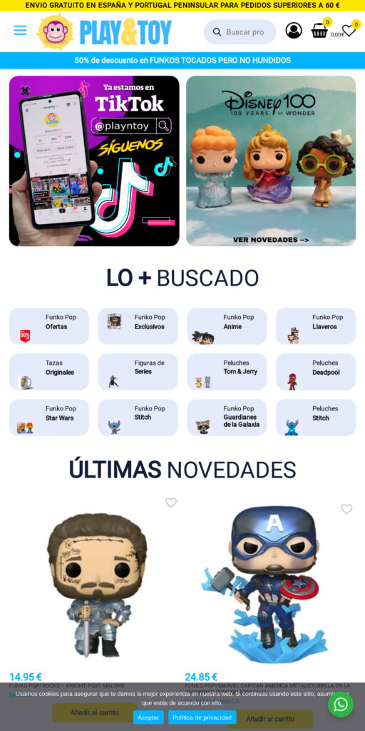 Captura de la portada de playntoy.es
