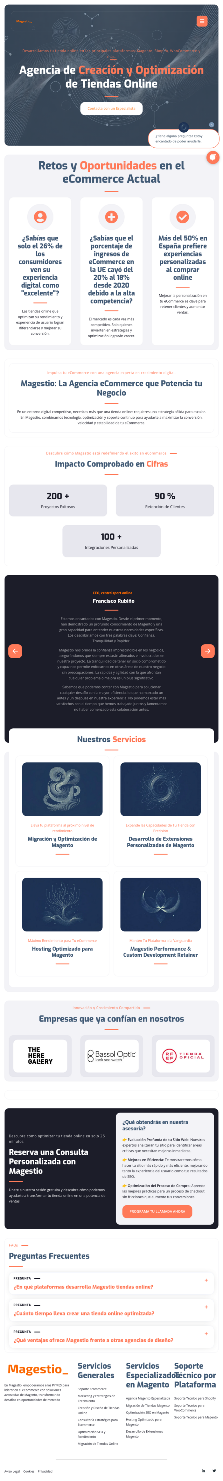 Captura de pantalla de https://magestio.com/