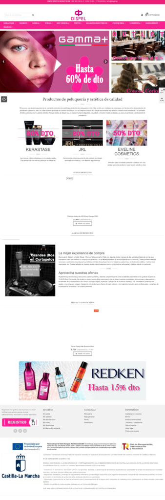 Captura de la portada de dispel.es