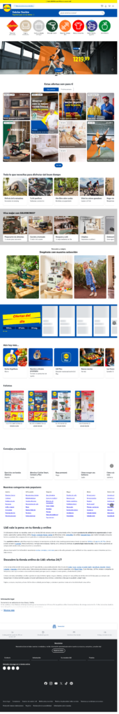 Captura de la portada de lidl.es
